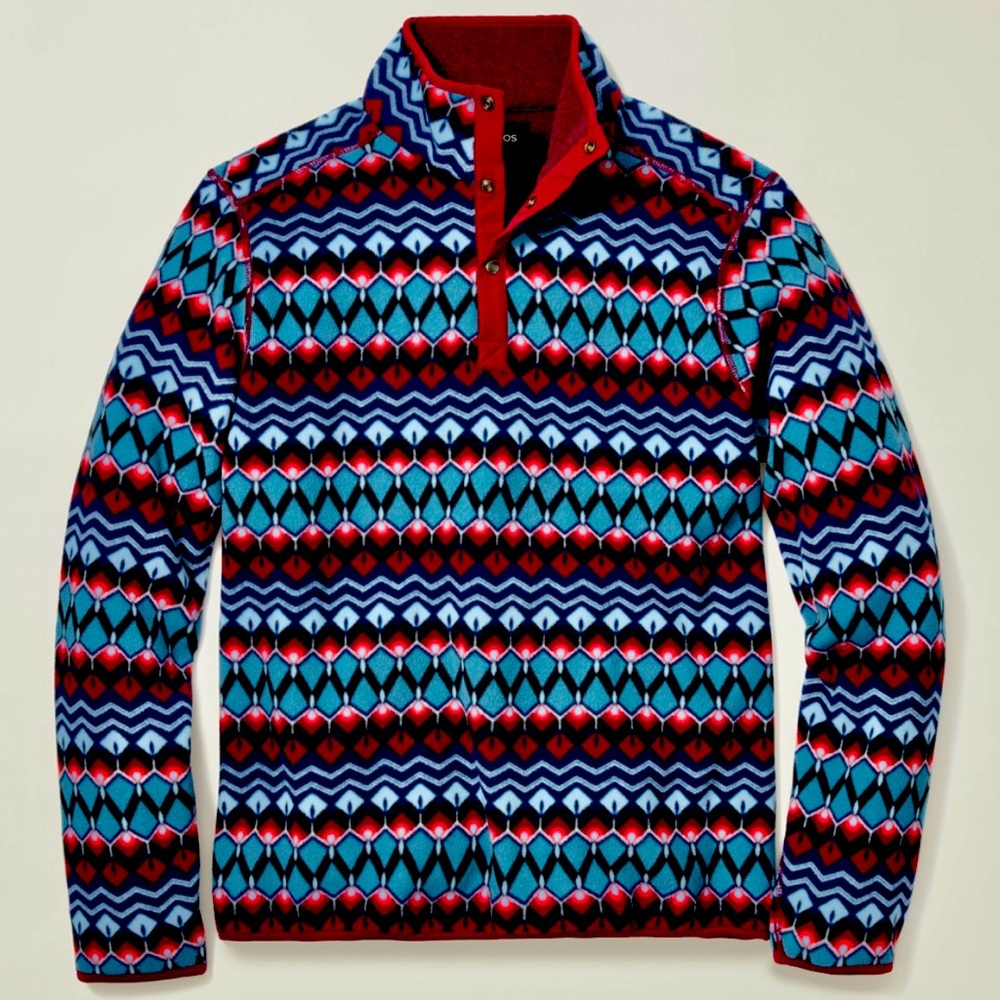 New Bonobos Reversible Polar Fleece // Fair Isle // Size XS